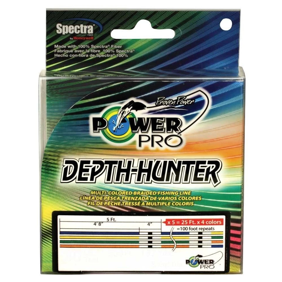 Power Pro Depth Hunter Braided Line Marked Multicolor 333, 500, 1500, 3000yd - Image 1 of 1