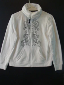 Made For Life Damen Teen Sweater Pullover Reißverschluss Langarm S/M weiß schwarz - Bild 1 von 12