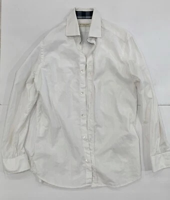 Burberry Hombre Clásico Blanco Vestido Camisa A Medida 15-38/32-33 Foto 1 de 4