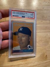 1996 Stadium Club Mantle #MM2 Mickey Mantle with Game-Used Baseball Bat  (BCCG 10)