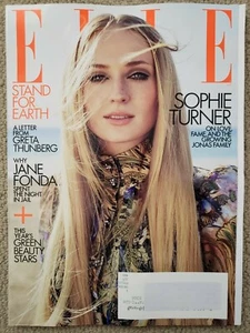 Sophie Turner, Jane Fonda, Madelaine Petsch Elle Magazine April 2020 - Picture 1 of 10