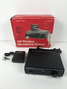 Vintage - Realistic - FM Wireless Microphone System - 32-1221A RADIO SHACK 49MHz
