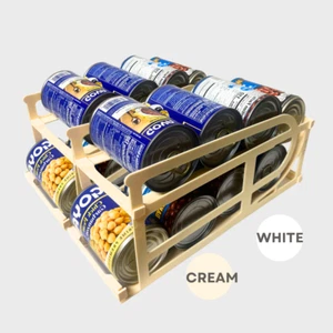 Automatic Roll-Off Can Dispenser Storage Organizer For DEEP Pantry Cabinet 2-SET - Picture 1 of 11