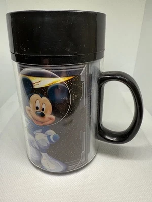 Disneyland Paris Space Mountain Mission 2 Travel Mug Mickey Minnie - Image 1 of 3
