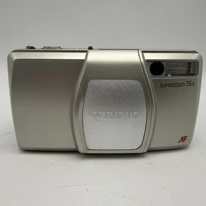 Olympus Superzoom 76S analoge Kompaktkamera silber 38-76 mm Zoom Autofokus - Bild 1 von 15