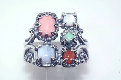 Anillo de plata esterlina multipiedra Carolyn Pollack Relios talla 10 Foto 1 de 4