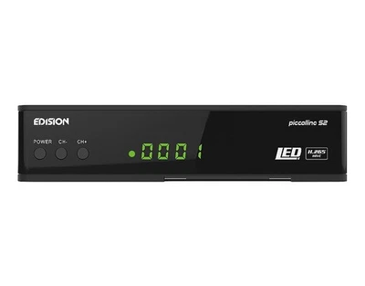 Edision piccollino S2 Full HD Sat Receiver H.265/HEVC schwarz - Bild 1 von 4
