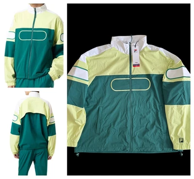 Chaqueta de cancha de tenis FILA Ace Podium retro para hombre talla 2XL verde nueva $160 Foto 1 de 4