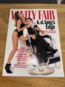 AUGUST 1993 VANITY FAIR vintage fashion magazine CINDY CRAWFORD - K.D. LANG - Picture 1 of 6