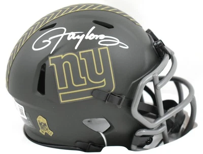 Minicasco Beckett de 25 velocidades firmado por Lawrence Taylor New York Giants Salute Foto 1 de 3