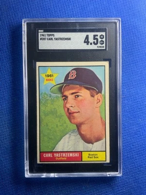 Topps Star RC #287 1961 Carl Yastrzemski SGC 4,5 Foto 1 de 3