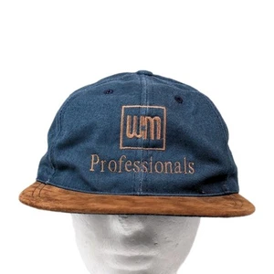 Weil-McLain Professionals Hat Snapback Brown Suede Brim Blue Hat USA Made - Picture 1 of 24