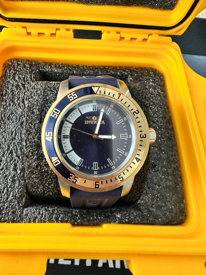 Invicta Men's 12847 Specialty Blue Polyurethane Blue Dial Watch - Image 1 of 3
