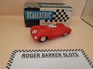 Scalextric Triang C60 Jaguar Type D Red #3 Original Boxed 1:32 Scale Slot Car - Picture 1 of 10