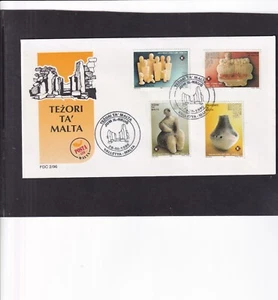 Malta 1996 Prehistoric Art Exhibition First Day Cover FDC - Picture 1 of 1