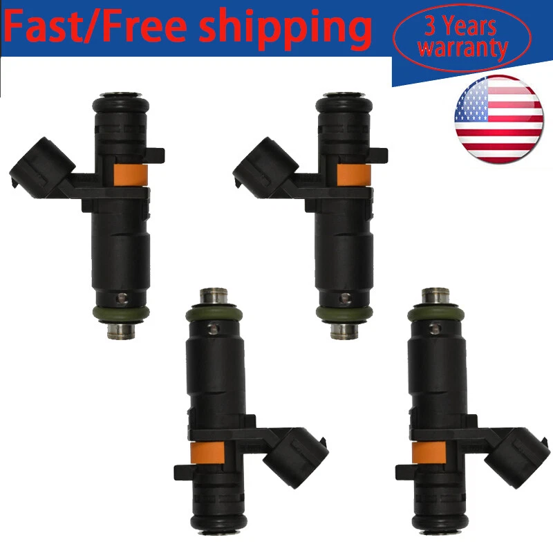 Inyector de combustible 4 piezas 06A906031CP para Volkswagen Jetta 2011-18 y Seat Ibiza 2013-15 Foto 1 de 4