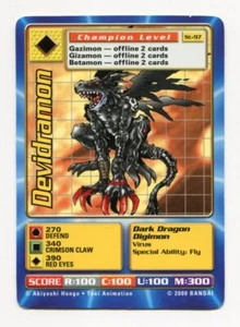 St-97 Devidramon Digimon Swedish Promo Card TCG Rare Digi-Battle Bandai LP - Picture 1 of 4