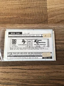 Walthers O Gauge Decal 22-18: Atkinson Topeka & Santa Fe Boxcar White - Picture 1 of 2