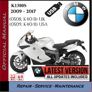 BMW K1300S K1300 S K40 2009 - 2017 Service Repair Workshop Manual USB - Picture 1 of 7