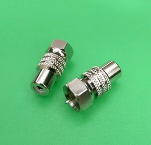 (1 PC) F Male to RCA Female Connector - USA Seller - Picture 1 of 3