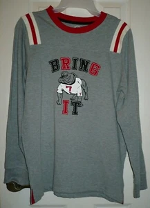 Wonder Nation Boys Crew Long Sleeve Shirt MEDIUM (8) Bring It Bull Dog - Picture 1 of 2