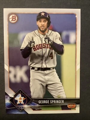2018 Bowman #14 George Springer Houston Astros - Image 1 of 2