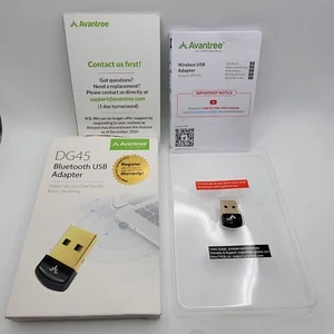 Avantree DG45 - USB Bluetooth 5.0 Adapter for PC, Bluetooth Dongle for Computer - Picture 1 of 3