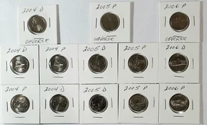 2004 2005 2006 Westward Journey Nickel Series Coin Sets With Sheet * 13 Coins * - Picture 1 of 8
