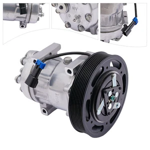 AC Compressor Fit Mack Volvo VNL Trucks OE#20721587 206RD52M 12V - Imagen 1 de 14