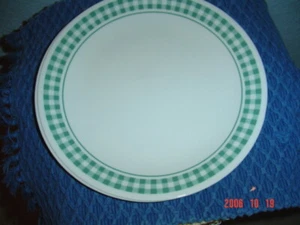 Corelle Green Gingham Dinner Plate(s) - Picture 1 of 1