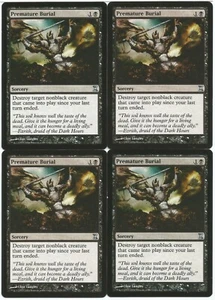 MTG Sepoltura prematura x4 spirale temporale non comune quasi nuovo/lp - Foto 1 di 1