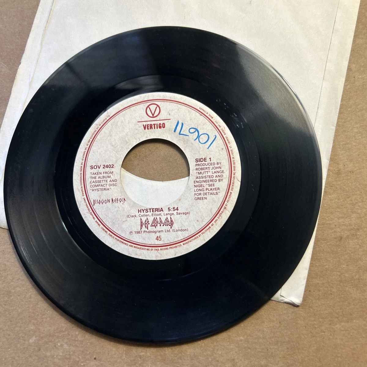 Def Leppard 45 RPM Speed Vinyl Records for sale | eBay