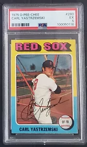 1975 OPC O-PEE-CHEE CARL YAZ YASTRZEMSKI #280 MLB GRADED PSA EX 5 HOF SCARCE - Picture 1 of 2
