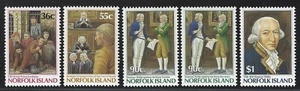 1986 Norfolk Island Sc #392-6 (SG #396-400) - Norfolk Island Bicentenary - MNH - Picture 1 of 2