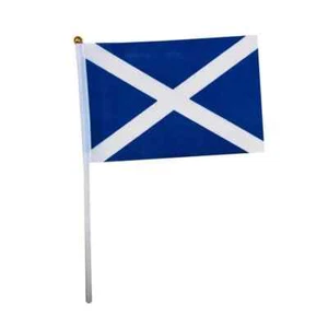 10 Fabric Scottish Hand Waving Flag Scotland Football Celebration Party - Picture 1 of 3