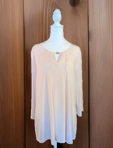 Charter Club Blouse with Gold Accent ~ Misty Pink ~ 2XL ~ Brand New with Tag! - Picture 1 of 8
