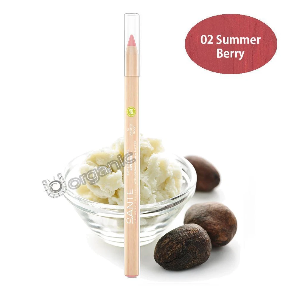 Delineador de labios mineral suave natural orgánico Sante 02 Summer Berry 1,14 g protege los labios Foto 1 de 1
