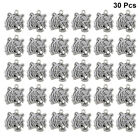 30 Pcs Chinese Figurines Keychain For Crafts Feng Shui Charm
