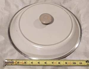 White/almond/ivory Club Supra 11 13/16” Lid for skillet, pot or pan - Picture 1 of 4