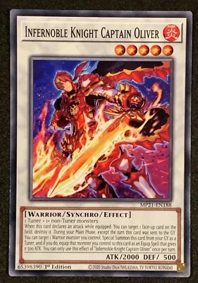 Infernoble Knight Captain Oliver | MP21-EN188 | Common | 1st Edition | YuGiOh - Image 1 of 3
