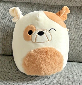 Squishmallows Brock Plush Soft Toy Bulldog Dog Winking 7.5 Inch Squishmallow - Picture 1 of 13
