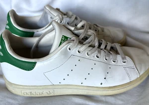 Adidas Stan Smith White Low White Green Ortholite Size 6 Sneakers Women's - Picture 1 of 11