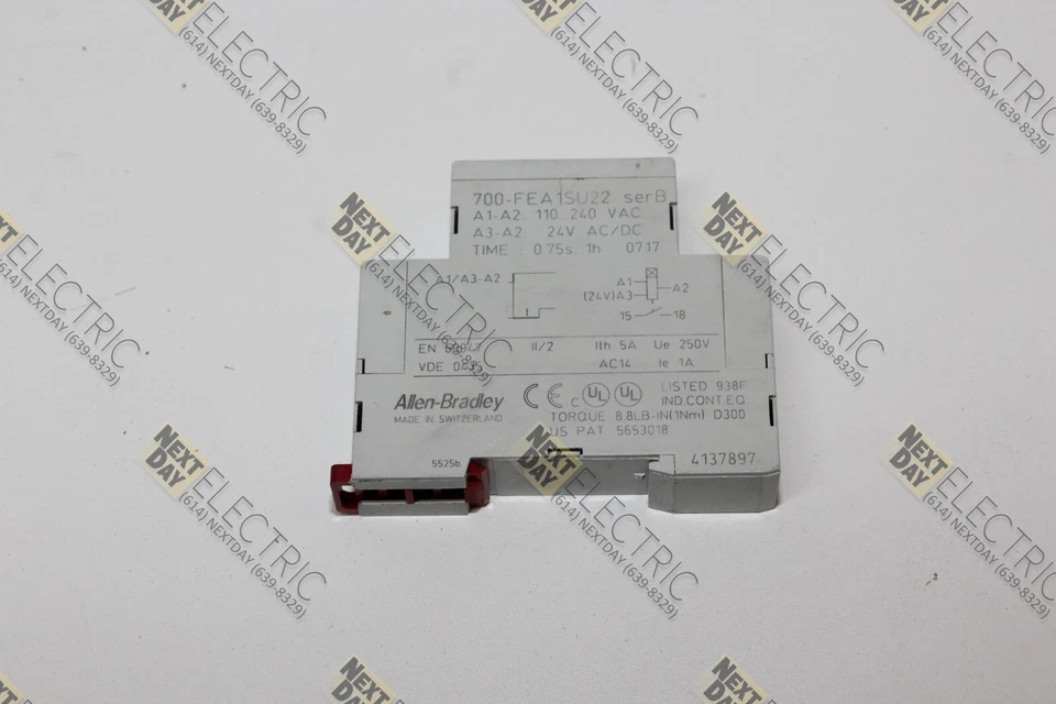 Allen Bradley, 700-FEA1SU22, FEA1S, Timer Module Electronic On Delay - Image 1 of 3
