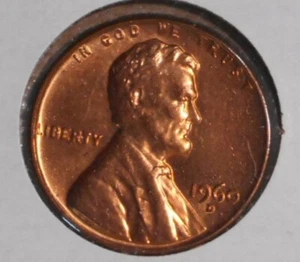 1960-D Lincoln Memorial Cent Uncirculated Large Date - Free Shipping - Picture 1 of 12