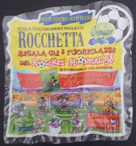 wasser ROCCHETTA Mickey Mouse Roccket Mondial '98 DISNEY Etikett Konf. 6 Flaschen - Bild 1 von 2