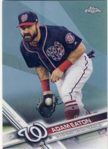 Tarjeta refractora 2017 Topps Chrome Update ADAM EATON 062/250 Nationals #95 - Imagen 1 de 1