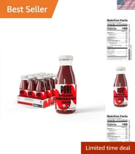 Chupitos de jugo de granada, 100 % puro orgánico prensado en frío, botellas de 8,4 oz, paquete de 12 - Imagen 1 de 6