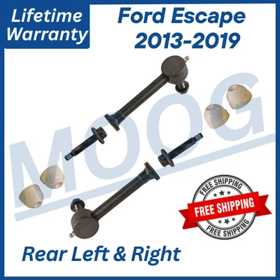 Pair MOOG OEM Rear Sway Bar Link For 2013-2019 Ford Escape Lifetime Warranty - Image 1 of 4