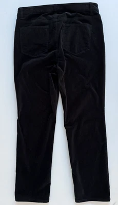 Talbots Corduroy Velvet Pants High-Waist Straight Leg Black Size 12P (in 2025) - Image 1 of 4