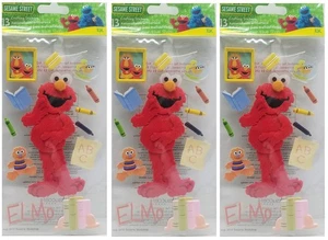 EK Sesame Street 3D Sticker Large Elmo Artist Pack of 3 - Picture 1 of 2